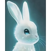 Недорогие Пасхальные наряды для девочек-Девочки 3D Кролик Футболка С короткими рукавами Лето Весна Мода Классический Дети 4-12 лет Вырез под горло на открытом воздухе Повседневные Стандартный