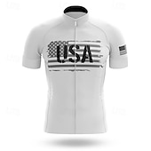 abordables Maillots pour hommes-Homme Maillot de cyclisme Manche Courte Cyclisme T-shirt Maillot Top avec 3 poches arrière VTT Vélo tout terrain Cyclisme sur route Respirant Séchage Rapide Évacuation de l&#039;Humidité Bandes