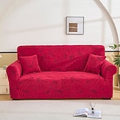 baratos Cobertura de Sofa-Capa elástica para sofá em tecido jacquard, capa elástica para sofá secional em formato de L, capa de canto para sala de estar, 1/2/3/4 lugares