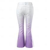olcso Alsók-Retró Boho 1970-es évek Bell Bottom Pants Bő nadrág Hippi Közepes derekú Jelmez Női Mindszentek napja Farsang Vakáció Hétköznapi zenei fesztivál Felnőttek Nadrágok