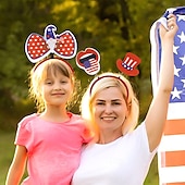 levne Doplňky pro úpravu vlasů-vlastenecká čelenka boppers - čtvrtá 4. července párty doplňky laskavosti dekorace