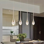 economico Lampadari-Lampada a sospensione a LED dimmerabile con 3/5/6/8/10/12/16/20 luci in cristallo per isola cucina moderna, illuminazione a sospensione regolabile per isola cucina, lampadario a LED nero oro per sala