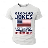 cheap Patriotic Veteran T shirts-Patriotic T Shirts For Men Local Egg T Shirt Short Sleeve T shirt 3D Print Crew Neck Shirt Military Funny Political T Shirt Street Casual Daily Black Blue Green Summer Spring Clothing Apparel S M L