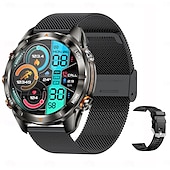 זול שעונים חכמים-שעון חכם kt80 גשש כושר amoled בגודל 1.46 אינץ&#039; עם פנס, שיחות בלוטות&#039;, צג שינה, עמיד למים IP68, 100+ מצבי ספורט, המתנה ארוכה, תואם לאנדרואיד iOS