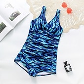 abordables Maillots une pièce et tankinis-Femmes Maillot de bain 1 pièce Dos Nu Découpé Maillot de Bain Maillots de Bain Noir Bleu Respirant Séchage Rapide Sans manches - Natation Surf Plongée en apnée Été
