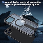 Χαμηλού Κόστους iPhone Θήκες-τηλέφωνο tok Για iPhone 17 Pro Max 17 Air 16 15 14 Pro Max Plus 16e 13 12 11 Pro Max Πίσω Κάλυμμα Θήκη μαγνητικής προσρόφησης με βάση στήριξης Υποστήριξη ασύρματης φόρτισης Σταντ ποδηλάτου