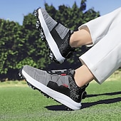 cheap Men&#039;s Golf Shoes-Men&#039;s White Golf Shoes with Multi-Traction Sole - Lightweight, Breathable Design for Outdoor Sports