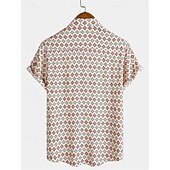 cheap Tops-Retro Vintage 1970s Shirt Disco Geometic Psychedelic Men&#039;s Halloween Carnival Music Festival Pride Parade Pride Month Adults&#039; Shirt