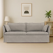 cheap Sofa Cover-Sofa Cover Suitable For BACKSÄLEN Sofa Solid Color Quilted Velvet Slipcovers