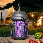 billige Bug Zapper-Bærbar myggdreperlampe, elektrisk fluefelle for soverom, stillegående drift, effektiv myggkontroll, kompakt og oppladbar design for innendørs bruk