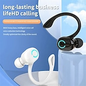 cheap TWS True Wireless Headphones-S10 Bluetooth 5.2 Ear Hook Wireless Earbuds – Waterproof Business Headset with Mic for Phone Calls and Sports