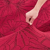 baratos Cobertura de Sofa-Capa elástica para sofá em tecido jacquard, capa elástica para sofá secional em formato de L, capa de canto para sala de estar, 1/2/3/4 lugares