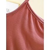 ieftine Top simplu-Pentru femei Camisole Tank Top Culoare solidă Zilnic Fără manșon Stil Nautic Topuri obișnuite Zilnic Fără Spate Albastru Deschis Gri Fier Albastru denim Verde matcha Negru Vară