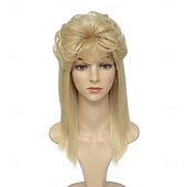 economico Parrucche storiche-Parrucca mullet per donna anni &#039;80 e &#039;90, accessorio per feste di Halloween
