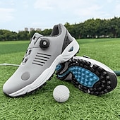 economico Scarpe da Golf da Uomo-scarpe da golf da uomo bianche e blu con tomaia in mesh traspirante: comfort e stabilità di alta qualità per gli appassionati di golf