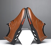 abordables Baskets-Chaussures de randonnée décontractées pour hommes – Chaussures de marche légères en similicuir à enfiler pour la randonnée, les voyages et les loisirs