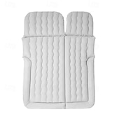 abordables Fundas de asiento para coche-Colchón inflable portátil para viajes en SUV, colchón inflable para coche, colchón para acampar con 2 almohadas, cojín para acampar al aire libre.