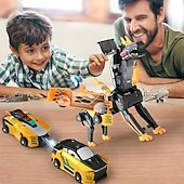 levne Dárkové předměty-2 v 1 auto s dinosaurem, které se dokáže transformovat při kolizi, magnetické auto s automatickou přestavbou, dárek pro chlapce a dívky