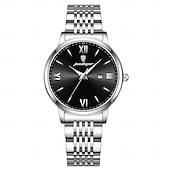 abordables Montres à quartz-Montre femme 706 en acier inoxydable étanche – design rétro ultra fin, cadran lumineux, montre-bracelet à quartz élégante pour le travail et le quotidien