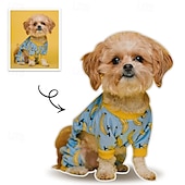 baratos Presentes Personalizados-Almofada Memorial de Presente Personalizada de Animal de Estimação Macia Aconchegante Impressão Duplex Lavável à Mão Design Contemporâneo Fechamento com Zíper Enchimento de Algodão Almofada