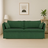 cheap Sofa Cover-Sofa Cover Suitable For BACKSÄLEN Sofa Solid Color Quilted Velvet Slipcovers