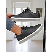 baratos Ténis de mulher-Tênis feminino branco e rosa com plataforma de glitter arco-íris, calçado casual com cadarço para uso diário e encontros