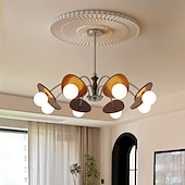 economico Luci a sospensione-Lampadario a sospensione a LED con 3/6/8 teste, lampadario Firefly, illuminazione a sospensione a LED, lampada da soffitto postmoderna, lampada a sospensione, lampadina inclusa, AC220V AC110V