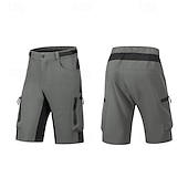 baratos Clássico-Homens Shorts táticos Bermuda Cargo Calção Shorts de Trilha Bolso Com Zíper Bolso multi Bloco de cor Conforto Vestível Comprimento do joelho Ao ar livre Esporte Diário Moda Casual Preto Azul Marinho