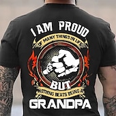Χαμηλού Κόστους Ανδρικά 3D T-shirts-Ανδρικά παππούς Αστεία αργκό Μπλουζάκι Κοντομάνικο Κοντομάνικη μπλούζα 3D εκτύπωση Στρογγυλή Ψηλή Λαιμόκοψη Πουκάμισο Μοντέρνα Καθημερινά Βασικό Δρόμος Causal Καθημερινά