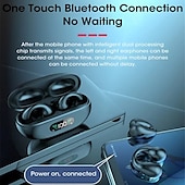 お買い得  ワイヤレスヘッドホン-骨伝導ワイヤレスイヤフォン Bluetooth 5.3 – HD音声、ノイズリダクション、LEDディスプレイ、デュアル接続、タッチコントロール、ランニング＆スポーツに最適