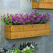 baratos Plantas e Flores Artificiais-12 maços de flores artificiais para áreas externas, eucalipto artificial, grama de primavera, camélia e folhas de salgueiro de plástico, vegetação artificial resistente a raios UV para jardim, casa,