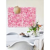 economico Piante e Fiori Artificiali-recinzione artificiale simulata, rete decorativa da giardino in rattan, recinzione telescopica in legno, parete di fiori finti per matrimoni, sfondo e decorazione del giardino