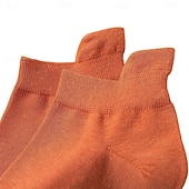 Недорогие Мужские Элитные Аксессуары-Мужчины 1 пара Носки Носки-невидимки и сверхтонкие носки Черный Белый Цвет Сплошной цвет Полотняное плетение Школа Официальные на открытом воздухе Тонкая ткань Лето Весна Осень