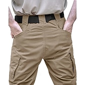 cheap Cargo Pants-Men's Cargo Pants Tactical Pants Trousers Buttons Multi Pocket Plain Wearable Outdoor Daily Camping &amp; Hiking Fashion Classic Black Army Green