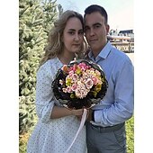 baratos Plantas e Flores Artificiais-Embalagem de presente de flores com luz LED, material de embrulho de gaze ondulada para buquê, caixa de presente de pirulito para casamento, festa, aniversário