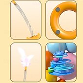 Недорогие Игрушки для кошек-Шарообразные Игрушка с перьями Интерактивная игрушка с Съемная Упражнение для домашних животных Выпускать давление Дрессировка домашних животных для Коты Котёнок В помещении На открытом воздухе