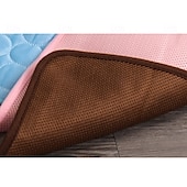 abordables Tapis de Refroidissement-Tapis rafraîchissant pour chien - lit rafraîchissant instantané pour chien &amp;chats non toxiques &amp;tapis rafraîchissant antidérapant lavable en machine pour l&#039;intérieur &amp;utilisation en voyage