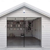 cheap Window Screen &amp; Door Screen-Garage Magnetic Screen Door Garage Door Screen Magnetic Closure Fiberglass Garage Screen Doors for Car Garage Pull Down for Patio, Porch, Window to Keep Bugs Out