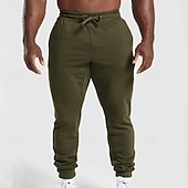 preiswerte Jogginghosen-Herren Jogginghose Hose Kordelzug Tasche Elastischer Bund Einfach Komfort Atmungsaktiv Täglich Outdoor Ferien Urlaub Mode Blau Schwarz Mikroelastisch