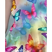 tanie Sukienka motyl 3D-Dziewczyny &#039; 3D Motyl Sukienka Bez rękawów Lato Wiosna Urlop Codzienny Święto Księżniczka Piękny Słodkie Dzieci 4-12 lat Codzienne sukienki Sukienka A line Do kolan Regularny