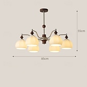 economico Luci a sospensione-Lampadario a sospensione a LED con 3/6/8 luci, stile moderno di metà secolo, E27, grande globo bianco Sputnik, lampada da soffitto vintage in ottone a filo, lampada a sospensione per isola da cucina,