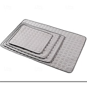 abordables Tapis de Refroidissement-Tapis rafraîchissant pour chien - lit rafraîchissant instantané pour chien &amp;chats non toxiques &amp;tapis rafraîchissant antidérapant lavable en machine pour l&#039;intérieur &amp;utilisation en voyage