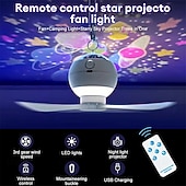 levne světla projektoru hvězdné galaxie-Projekční ventilátor s hvězdnou oblohou multifunkční kreativní projekční ventilátor s hvězdnou oblohou osvětlení místnosti obývací pokoj atmosférické světlo venkovní kempování ventilátor s nabíjením