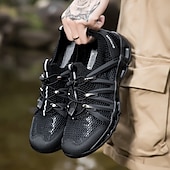 cheap Men&#039;s Sneakers-Men&#039;s Breathable Hiking Shoes with Cushioned Support, Slip-Resistant Sole and Quick-Dry Technology - Ideal for Adventure and Trekking