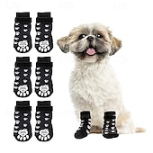 economico Stivali &amp; Protettori per Zampe-Calzini antiscivolo per cani per evitare che si lecchino le zampe, scarpe per cani per pavimenti caldi, stivaletti per cani di piccola, media e grande taglia, stivali con controllo della trazione per
