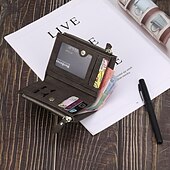 cheap For Men-Personalized Photo Engraved Leather Wallet Custom Best Gift for Dad, Custom Text on Back, Black Leather, Valentine’s Day, Father’s Day, Birthday, Anniversary, Christmas Gift for Him