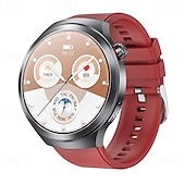 abordables Relojes inteligentes-Reloj inteligente et475 de 1,73&#039;&#039; con pantalla AMOLED, llamadas Bluetooth, emergencia SOS, modo multideportivo, detección de fatiga y sueño, corona giratoria y esfera redonda resistente al agua para hombre.