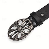 preiswerte Herren-Gürtel-Herren Gürtel Taillengürtel Schwarz Legierung Langlebig Verstellbar Einfach Outdoor Täglich
