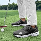 economico Scarpe da Golf da Uomo-scarpe da golf da uomo bianche e blu con tomaia in mesh traspirante: comfort e stabilità di alta qualità per gli appassionati di golf