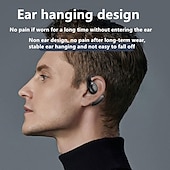 baratos Auscultadores TWS True Wireless-Fones de Ouvido Sem Fio GD06 Open-Ear Bluetooth 5.3 – TWS Clip-On Fones de Ouvido para Esportes com Microfone Baixa Latência para Jogos Chamada em HD À Prova d&#039;Água IPX5
